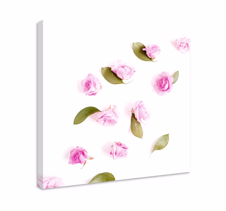 Tablou flori şi plante trandafiri roz delicat - TenStickers