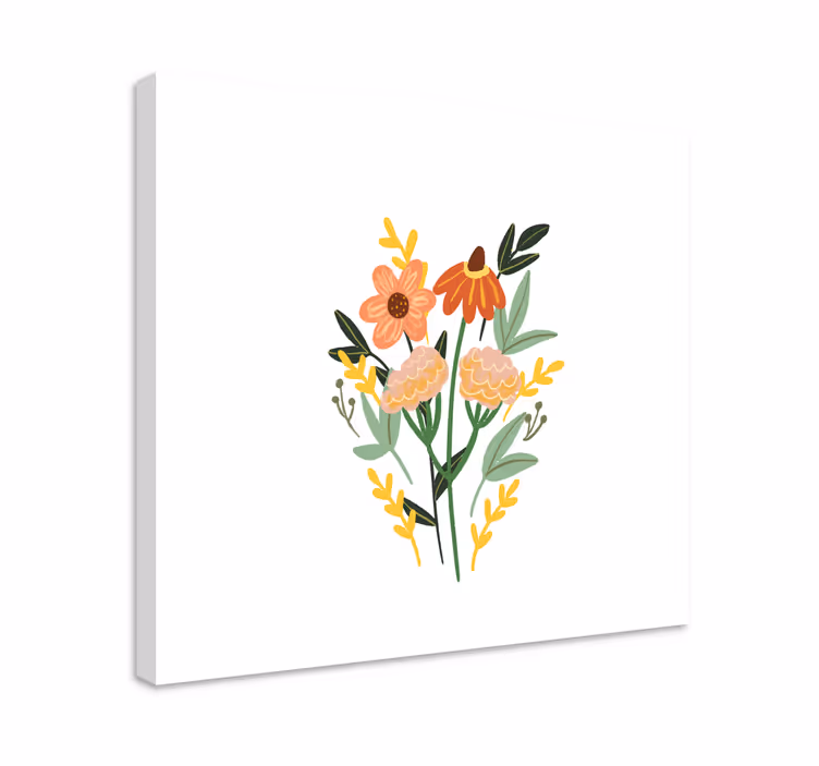 Tablou flori şi plante buchet floral fermecător - TenStickers
