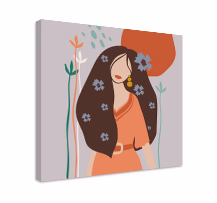Tablou persoane portret feminin elegant - TenStickers