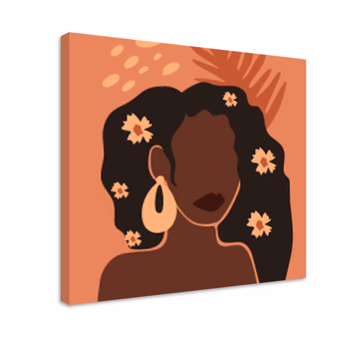 Tablou persoane siluetă elegantă de femeie - TenStickers