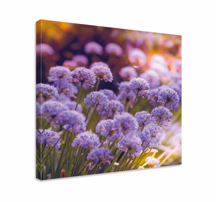 Tablou flori şi plante cu flori violet vibrante - TenStickers