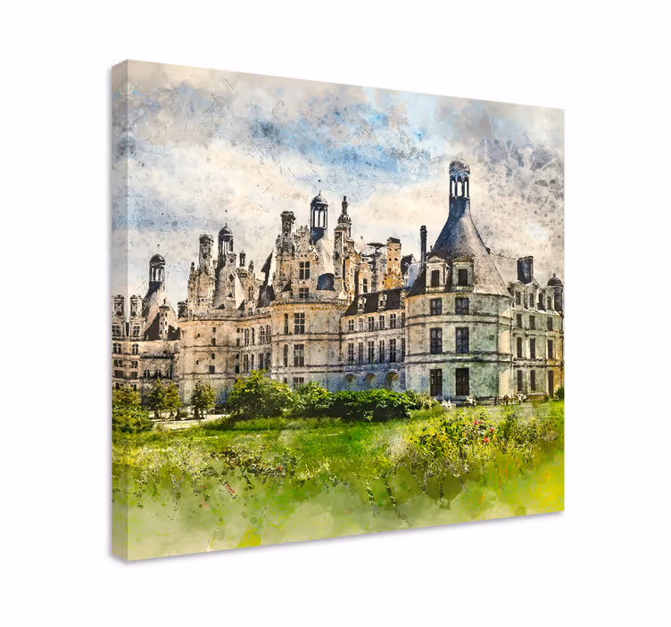 Tablou orașe vedere arhitecturală château - TenStickers