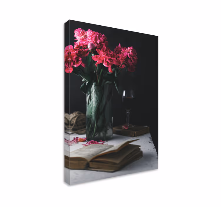 Pahar de vin și pânză de fructe vază - TenStickers