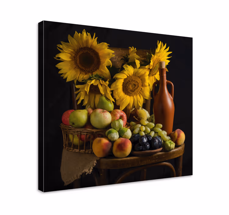 Pânză de fructe aurii și purpurii - TenStickers