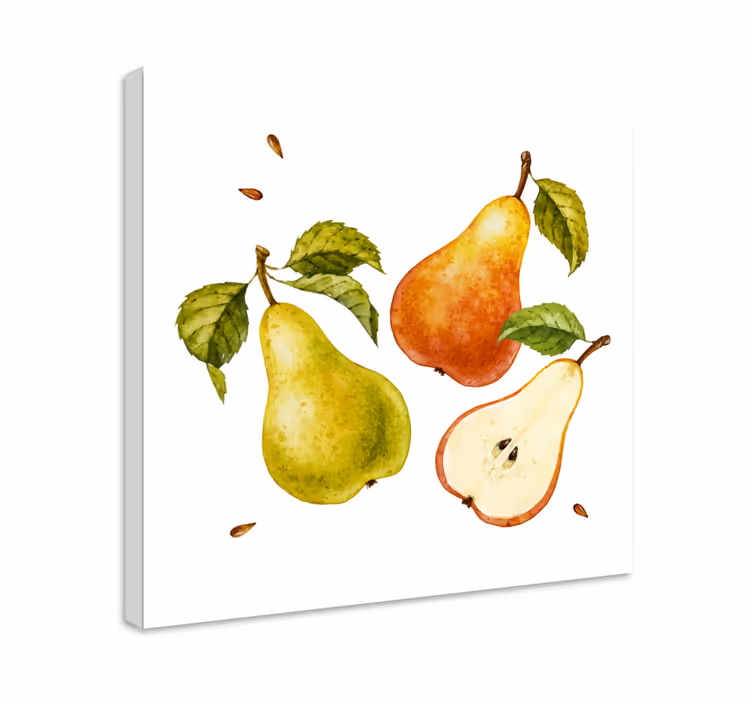 Pânză de fructe pere galbene și portocalii - TenStickers