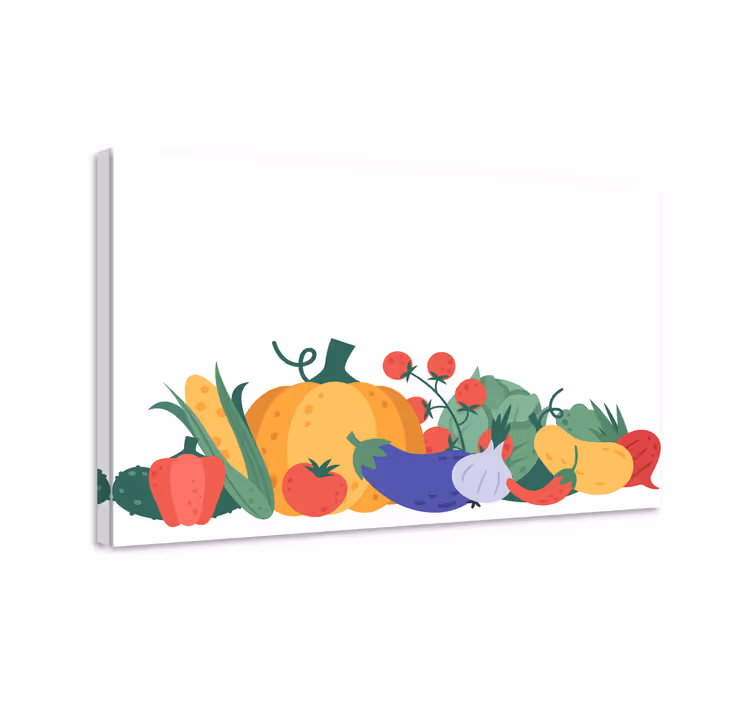 Tablou fructe cu legume colorate - TenStickers