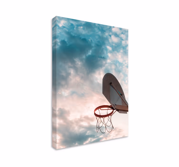 Tablou sport silueta coș de baschet - TenStickers