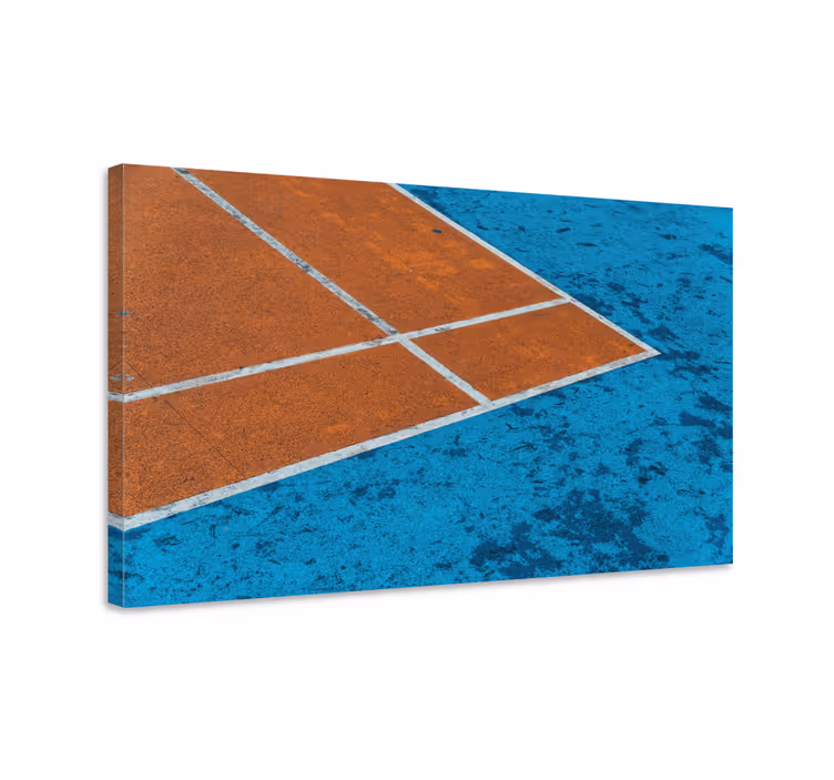 Tablou sport linii teren tenis - TenStickers