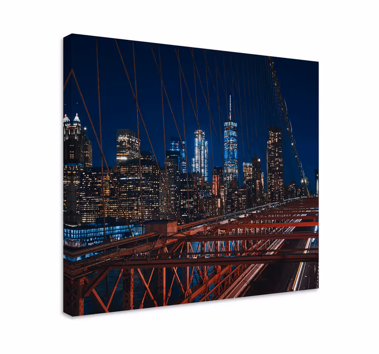 Tablou orașe priveliște podul brooklyn - TenStickers