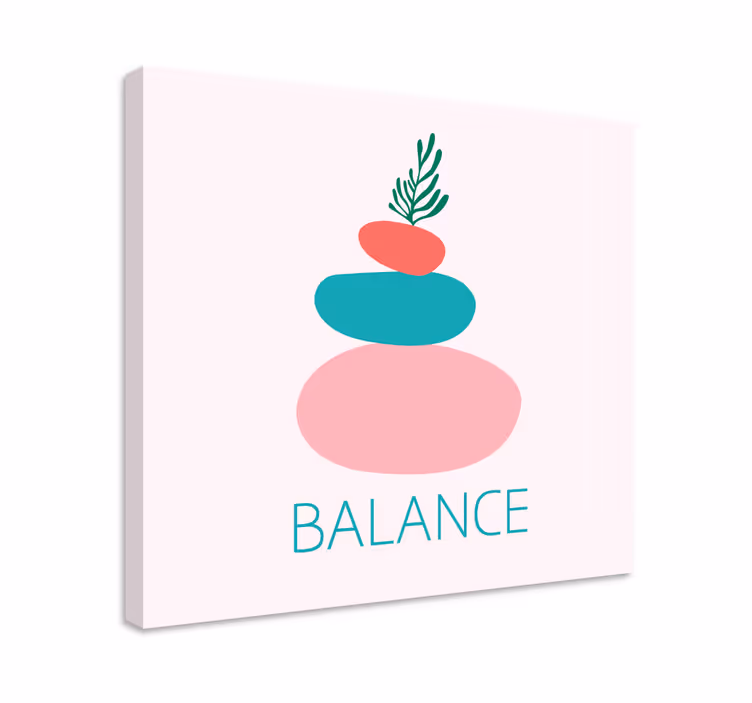 Tablou ornamental stivă de pietre echilibrate - TenStickers
