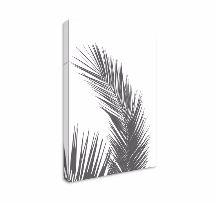 Tablou flori şi plante frunză de palmier elegantă - TenStickers