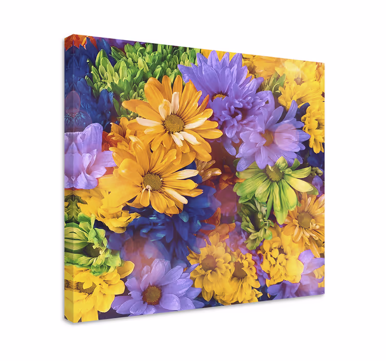 Tablou flori şi plante aranjament floral colorat - TenStickers