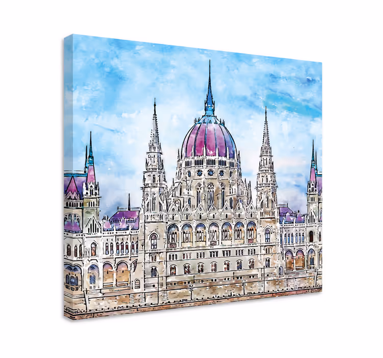 Tablou orașe parlamentul din budapesta - TenStickers
