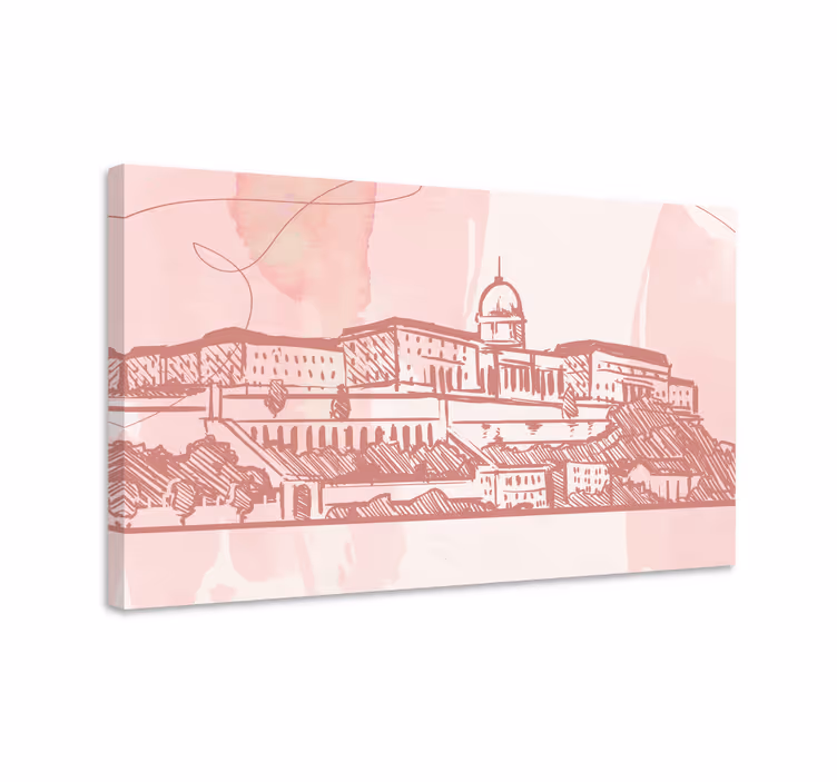 Tablou orașe siluete istorice de orașe - TenStickers
