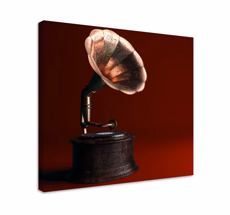 Tablou vintage cu gramofon clasic - TenStickers