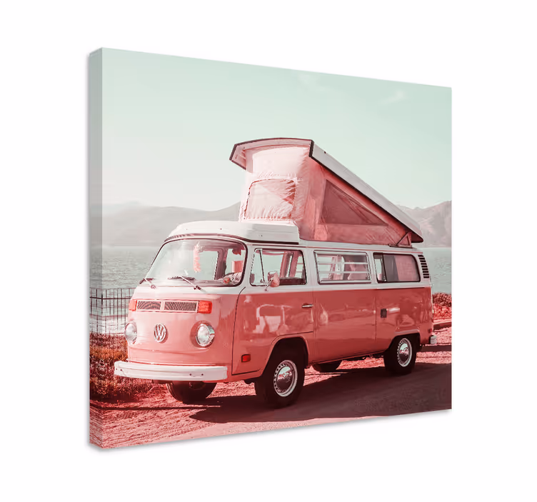 Tablou orașe microbuz vintage - TenStickers