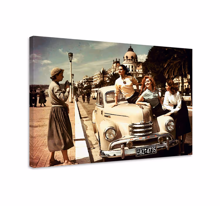 Tablou vintage farmecul mașinilor clasice - TenStickers