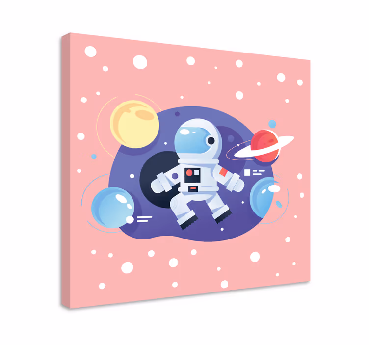 Tablou jocuri video explorator de aventură în spațiu - TenStickers