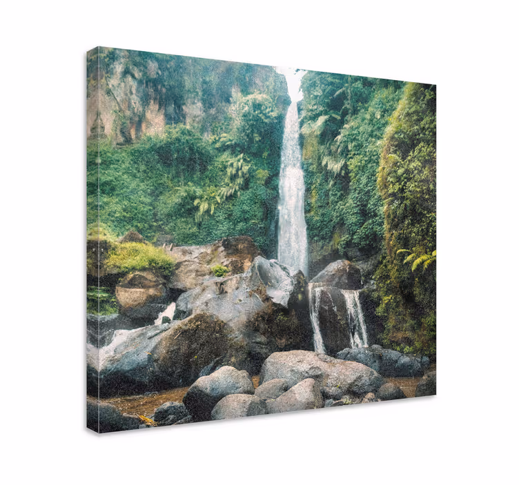 Tablou peisaje scenă cu cascade liniștite - TenStickers