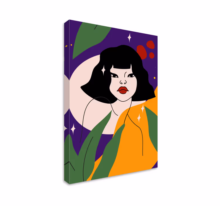 Tablou persoane artă contemporană de portret - TenStickers