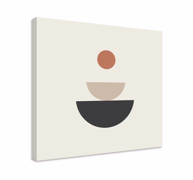 Tablou geometric straturi circulare abstracte - TenStickers