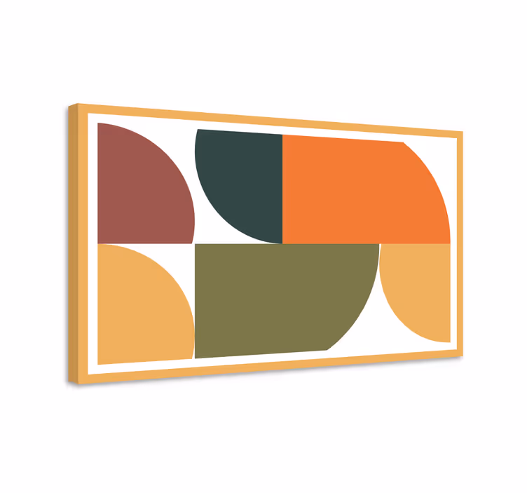 Tablou modern compoziția formei geometrice - TenStickers
