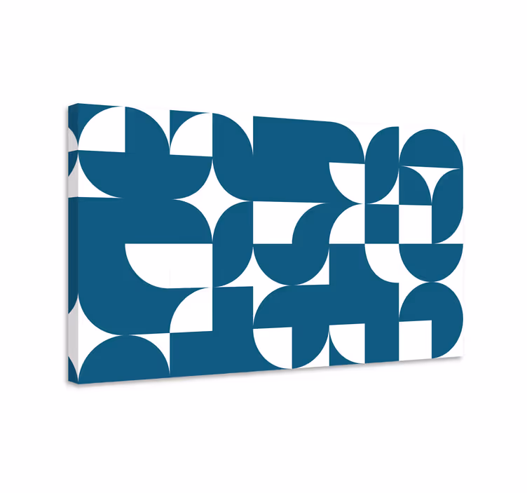 Tablou geometric fuziune de forme contemporane - TenStickers