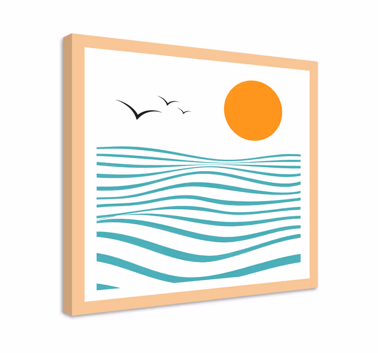 Pânză geometrică de artă abstractă mare - TenStickers