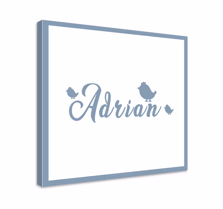 Tablou alfabet artă personalizată cu nume - TenStickers
