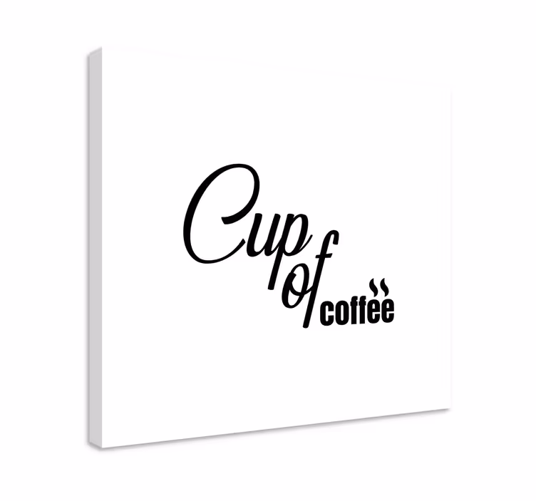 Tablou fraze ceai de cafea - TenStickers