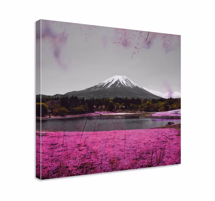 Tablou peisaje reflexie muntele fuji - TenStickers