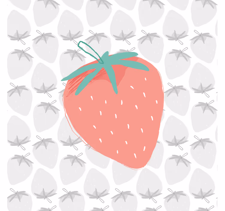 Tablou fructe ilustrație căpșuni - TenStickers