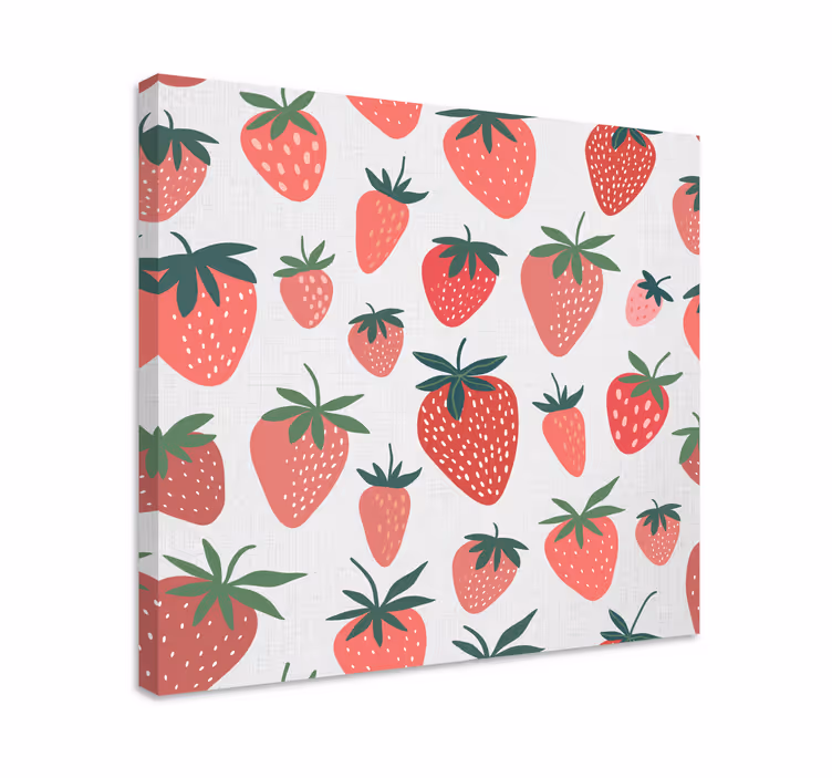Tablou fructe cu motiv de căpșuni - TenStickers