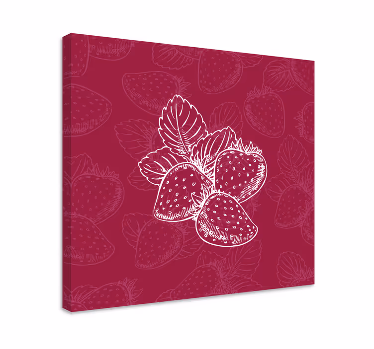 Tablou fructe ciorchine de căpșuni - TenStickers
