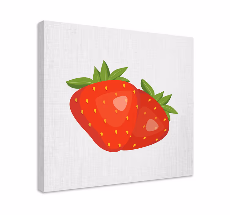 Tablou fructe căpșuni suculente - TenStickers