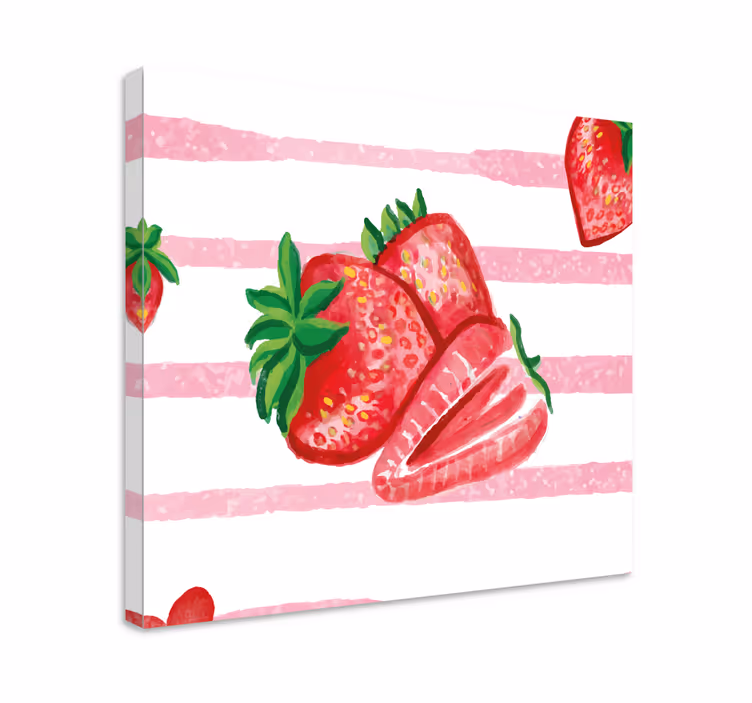 Căpșuni vopsite cu pânză de fructe - TenStickers
