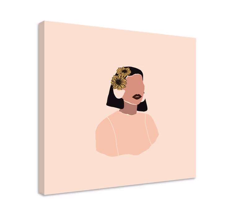 Tablou persoane portret de femeie elegantă - TenStickers