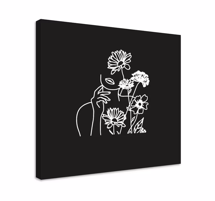 Tablou flori şi plante artă florală minimalistă - TenStickers