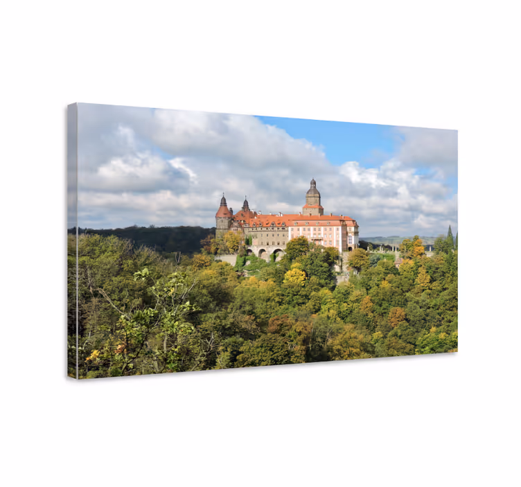 Tablou orașe peisaj cu castel istoric - TenStickers