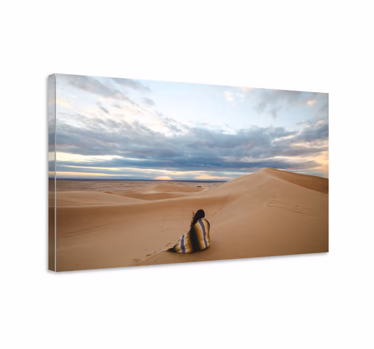 Tablou peisaje solitudinea desertului - TenStickers