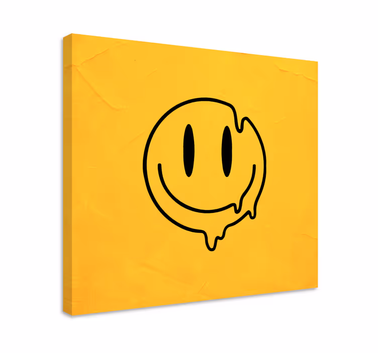 Pictură pictogramă zâmbet lichid amprente de artă - TenStickers