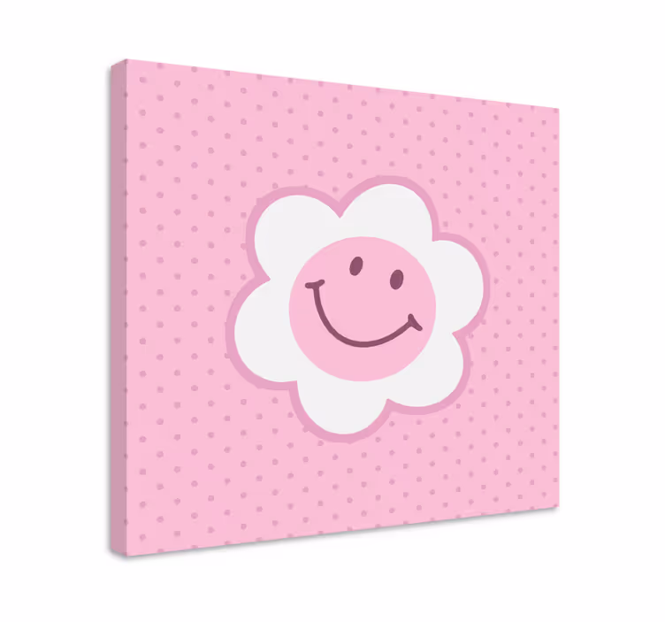 Tablou căprioare cu fața florii zâmbitoare - TenStickers