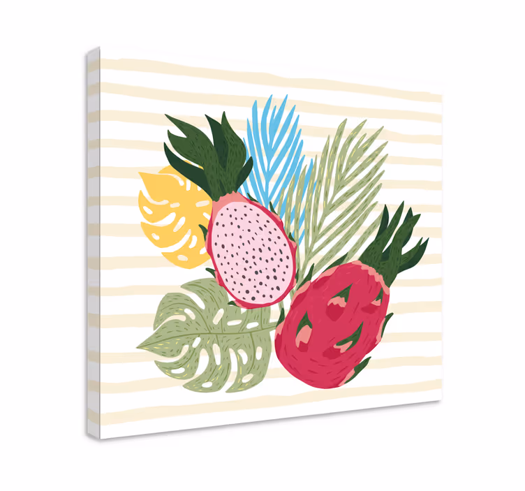 Tablou fructe aranjament de fructe tropicale - TenStickers