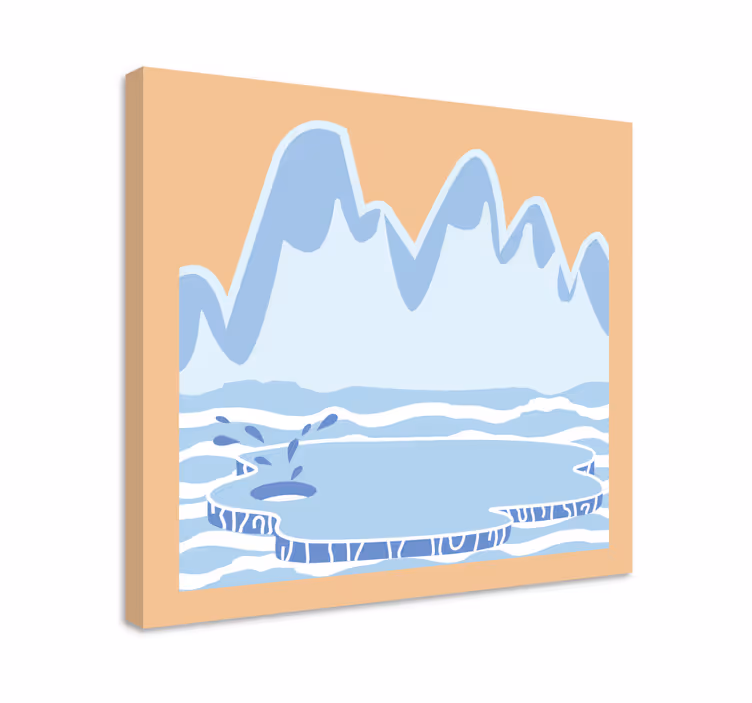 Tablou peisaje peisaj cu iceberguri - TenStickers