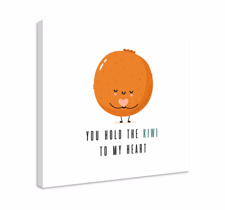 Tablou fructe personaj kiwi drăguț - TenStickers