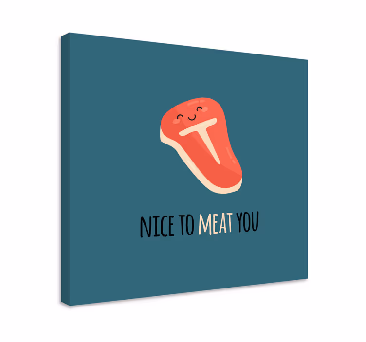 Tablou fructe zâmbet fericit de friptură - TenStickers