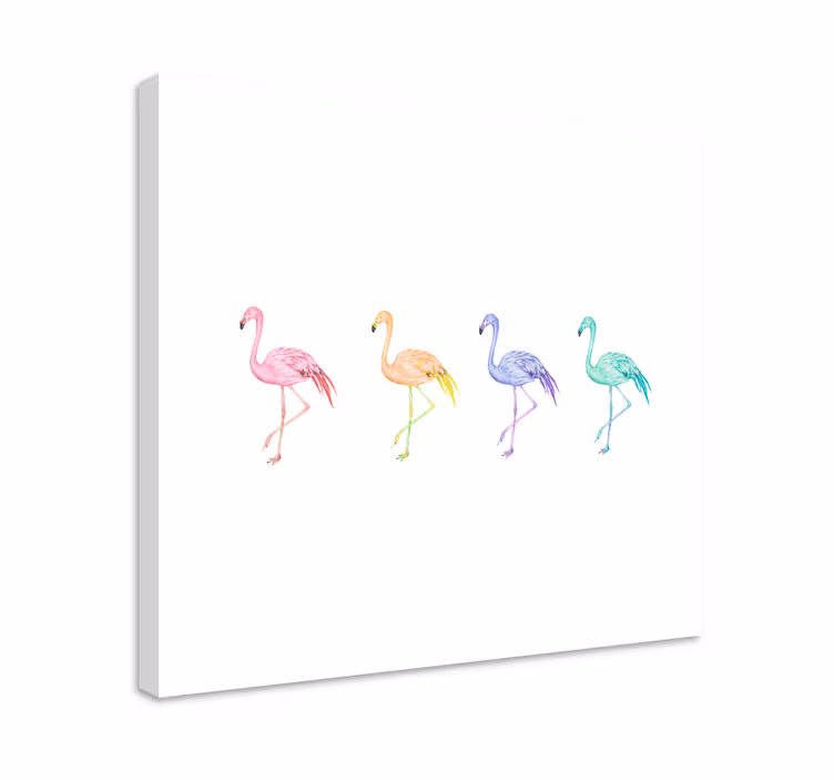 Tablou păsări colecție diversă de flamingo - TenStickers