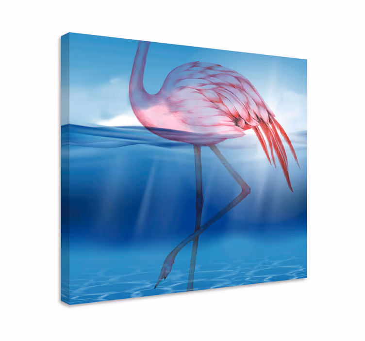 Imagini de pânză flamingo subacvatic - TenStickers