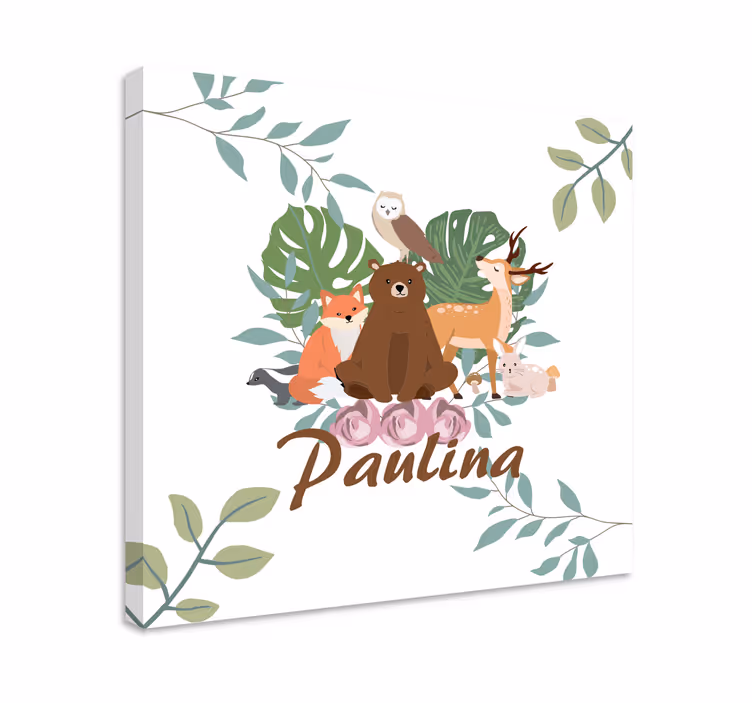 Tablou animale adunarea animalelor de pădure - TenStickers