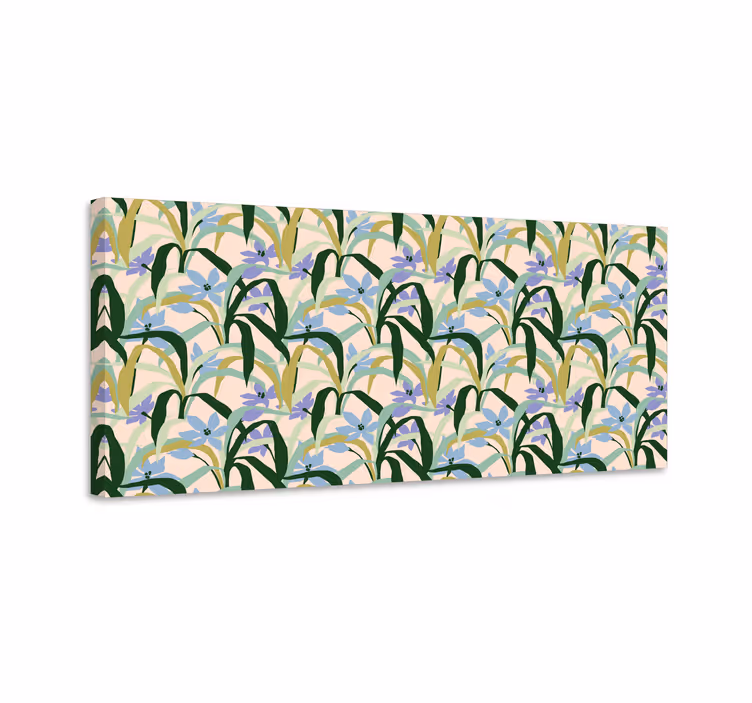 Tablou flori şi plante model verde floral - TenStickers